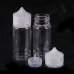 Clear Unicorn Bottle for Eliquid & Ejuice 100ml childproof