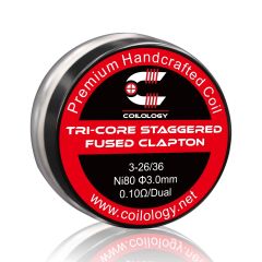 Coilology Tri-Core Staggered Fused Clapton 2pcs