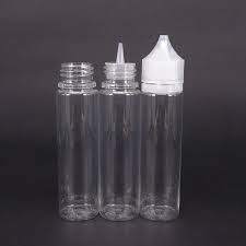 Clear Unicorn Bottle for Eliquid & Ejuice 60ml childproof
