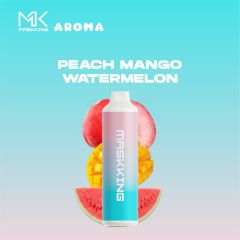 Peach Mango Watermelon Disposable Vape Pod 6000 Puffs Rechargeable - Masking