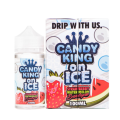 Candy King on Ice Strawberry Watermelon Bubblegum Eliquid 100ml