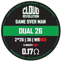 Game Over Man - Dual 26 2pcs Ni80 Alien coils Cloud Revolution